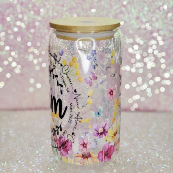 ☕"I Am" Inspirational/Religious 16oz Glass Cup☕BUNDLE & SAVE - Picture 3 of 11